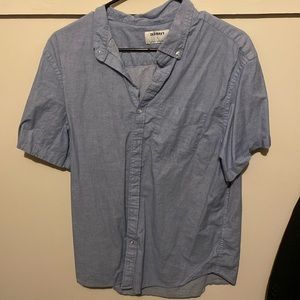 Men’s large old navy light blue button down short sleeve polo